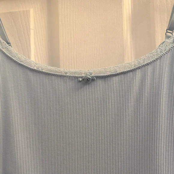 Skims Soft Lounge Lace Onesie in Celeste size Large - Picture 6 of 11